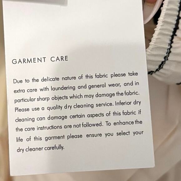 New Zimmermann Cream Black Draw Waist Silk Wide Leg Pants Trousers Size Small 1 - Picture 13 of 15